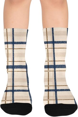 جوارب Art Cosy Winter Vibe للمشي لمسافات طويلة - جوارب شتوية حرارية سميكة دافئة للأولاد والبنات الصغار للمدرسة، والارتداء اليومي والأنشطة الخارجية in Kuwait