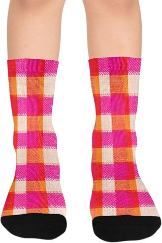 جوارب المشي لمسافات طويلة بطباعة منقوشة من الحمضيات - جوارب شتوية حرارية سميكة دافئة للأطفال الصغار للأولاد والبنات للمدرسة، والارتداء اليومي والأنشطة الخارجية in Kuwait