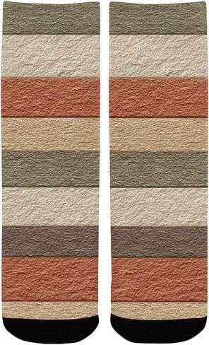 جوارب المشي لمسافات طويلة بطباعة زهور من Art Terracotta - جوارب شتوية حرارية سميكة دافئة للأولاد والبنات للمدرسة، والارتداء اليومي والأنشطة الخارجية in Kuwait