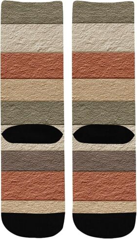 جوارب المشي لمسافات طويلة بطباعة زهور من Art Terracotta - جوارب شتوية حرارية سميكة دافئة للأولاد والبنات للمدرسة، والارتداء اليومي والأنشطة الخارجية in Kuwait