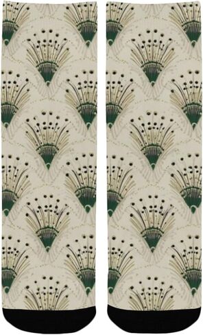 جوارب Emerald Burst Glow Art للمشي لمسافات طويلة - جوارب شتوية حرارية سميكة دافئة للأولاد والبنات للمدرسة، والارتداء اليومي والأنشطة الخارجية in Kuwait