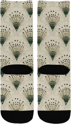 جوارب Emerald Burst Glow Art للمشي لمسافات طويلة - جوارب شتوية حرارية سميكة دافئة للأولاد والبنات للمدرسة، والارتداء اليومي والأنشطة الخارجية in Kuwait