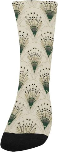 جوارب Emerald Burst Glow Art للمشي لمسافات طويلة - جوارب شتوية حرارية سميكة دافئة للأولاد والبنات للمدرسة، والارتداء اليومي والأنشطة الخارجية in Kuwait