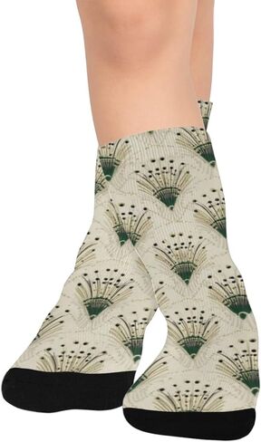 جوارب Emerald Burst Glow Art للمشي لمسافات طويلة - جوارب شتوية حرارية سميكة دافئة للأولاد والبنات للمدرسة، والارتداء اليومي والأنشطة الخارجية in Kuwait