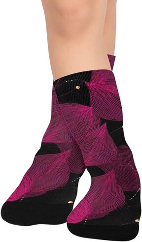 Hot Fuchsia Pink Base Hiking Socks - Toddler Boys & Girls Warm Thick Thermal Winter Crew Socks for School, Daily Wear & Outdoor Activities in Saudi Arabia