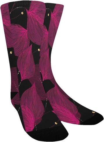 Hot Fuchsia Pink Base Hiking Socks - Toddler Boys & Girls Warm Thick Thermal Winter Crew Socks for School, Daily Wear & Outdoor Activities in Saudi Arabia