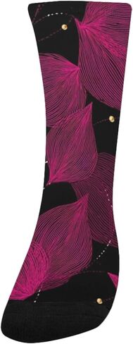 Hot Fuchsia Pink Base Hiking Socks - Toddler Boys & Girls Warm Thick Thermal Winter Crew Socks for School, Daily Wear & Outdoor Activities in Saudi Arabia
