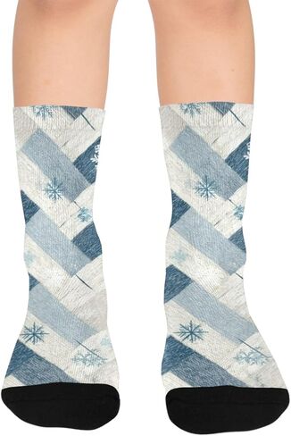 جوارب Frosty Check Vibe للمشي لمسافات طويلة - جوارب شتوية حرارية سميكة دافئة للأولاد والبنات الصغار للمدرسة، والارتداء اليومي والأنشطة الخارجية in Kuwait