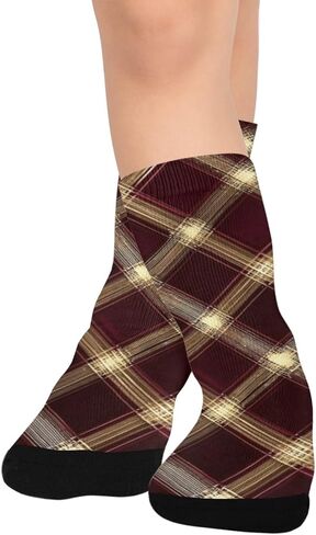 جوارب للتنزه سيرًا على الأقدام من Luxe Vibe Brown باللون العنابي - جوارب شتوية حرارية سميكة دافئة للأولاد والبنات للمدرسة، والارتداء اليومي والأنشطة الخارجية in Kuwait