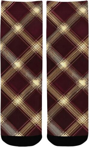 جوارب للتنزه سيرًا على الأقدام من Luxe Vibe Brown باللون العنابي - جوارب شتوية حرارية سميكة دافئة للأولاد والبنات للمدرسة، والارتداء اليومي والأنشطة الخارجية in Kuwait