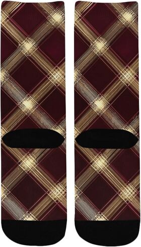 جوارب للتنزه سيرًا على الأقدام من Luxe Vibe Brown باللون العنابي - جوارب شتوية حرارية سميكة دافئة للأولاد والبنات للمدرسة، والارتداء اليومي والأنشطة الخارجية in Kuwait