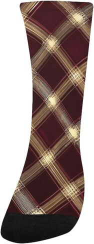 جوارب للتنزه سيرًا على الأقدام من Luxe Vibe Brown باللون العنابي - جوارب شتوية حرارية سميكة دافئة للأولاد والبنات للمدرسة، والارتداء اليومي والأنشطة الخارجية in Kuwait