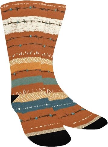 جوارب بوهيمية مخططة للمشي لمسافات طويلة - جوارب شتوية حرارية سميكة دافئة للأولاد والبنات الصغار للمدرسة، والارتداء اليومي والأنشطة الخارجية in Kuwait