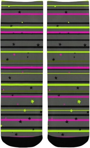 جوارب المشي لمسافات طويلة مخططة من Green Tech - جوارب شتوية حرارية سميكة دافئة للأولاد والبنات الصغار للمدرسة، والارتداء اليومي والأنشطة الخارجية in Kuwait