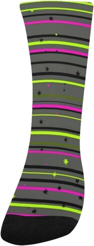 جوارب المشي لمسافات طويلة مخططة من Green Tech - جوارب شتوية حرارية سميكة دافئة للأولاد والبنات الصغار للمدرسة، والارتداء اليومي والأنشطة الخارجية in Kuwait