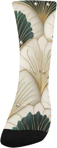 جوارب للمشي لمسافات طويلة بطباعة مروحة آرت ديكو - جوارب شتوية حرارية سميكة دافئة للأولاد والبنات الصغار للمدرسة، والارتداء اليومي والأنشطة الخارجية in Kuwait