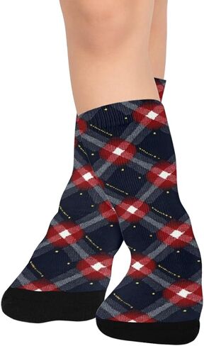 جوارب داكنة لامعة منقوشة للمشي لمسافات طويلة - جوارب شتوية حرارية سميكة دافئة للأولاد والبنات الصغار للمدرسة، والارتداء اليومي والأنشطة الخارجية in Kuwait