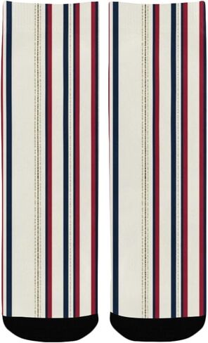 جوارب للمشي لمسافات طويلة برسومات بحرية مخططة - جوارب شتوية حرارية سميكة دافئة للأولاد والبنات الصغار للمدرسة، والارتداء اليومي والأنشطة الخارجية in Kuwait