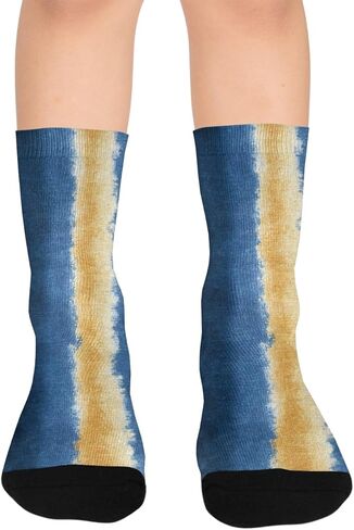 جوارب Art Stripe Nary Blue للمشي لمسافات طويلة - جوارب شتوية حرارية سميكة دافئة للأطفال الصغار للأولاد والبنات للمدرسة، والارتداء اليومي والأنشطة الخارجية in Kuwait