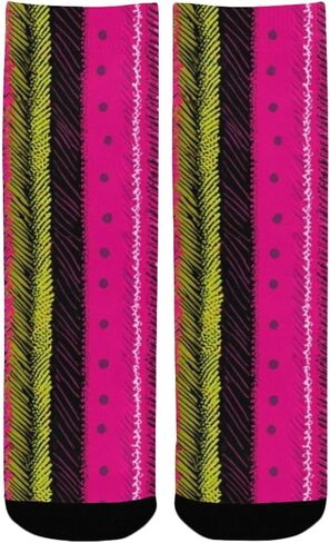 جوارب شيفرون الفنية للتنزه سيرًا على الأقدام - جوارب شتوية حرارية سميكة دافئة للأولاد والبنات الصغار للمدرسة، والارتداء اليومي والأنشطة الخارجية in Kuwait