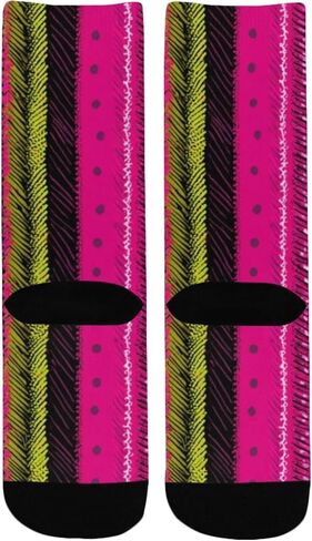 جوارب شيفرون الفنية للتنزه سيرًا على الأقدام - جوارب شتوية حرارية سميكة دافئة للأولاد والبنات الصغار للمدرسة، والارتداء اليومي والأنشطة الخارجية in Kuwait