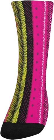 جوارب شيفرون الفنية للتنزه سيرًا على الأقدام - جوارب شتوية حرارية سميكة دافئة للأولاد والبنات الصغار للمدرسة، والارتداء اليومي والأنشطة الخارجية in Kuwait