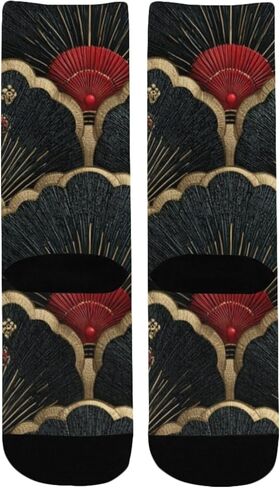 جوارب أنيقة للمشي لمسافات طويلة بلون داكن من Fan Art - جوارب شتوية حرارية سميكة دافئة للأطفال الصغار للأولاد والبنات للمدرسة، والارتداء اليومي والأنشطة الخارجية in Kuwait