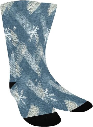 جوارب Frosty Check Vibe Blue للمشي لمسافات طويلة - جوارب شتوية حرارية سميكة دافئة للأولاد والبنات الصغار للمدرسة، والارتداء اليومي والأنشطة الخارجية in Kuwait