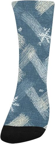 جوارب Frosty Check Vibe Blue للمشي لمسافات طويلة - جوارب شتوية حرارية سميكة دافئة للأولاد والبنات الصغار للمدرسة، والارتداء اليومي والأنشطة الخارجية in Kuwait