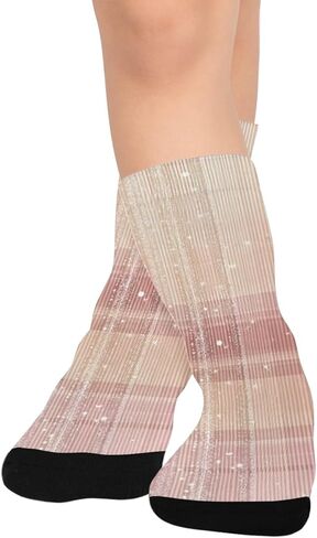 جوارب Dot Stripe Vibe للمشي لمسافات طويلة - جوارب شتوية حرارية سميكة دافئة للأولاد والبنات الصغار للمدرسة، والارتداء اليومي والأنشطة الخارجية in Kuwait