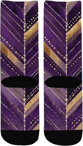 جوارب ترتان فيبي الأرجوانية الفاخرة للمشي لمسافات طويلة - جوارب شتوية حرارية سميكة دافئة للأطفال الصغار للأولاد والبنات للمدرسة، والارتداء اليومي والأنشطة الخارجية in Kuwait