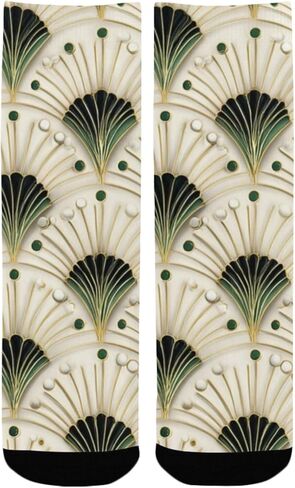 جوارب المشي لمسافات طويلة باللون الأخضر على شكل زهور - جوارب شتوية حرارية سميكة دافئة للأولاد والبنات الصغار للمدرسة، والارتداء اليومي والأنشطة الخارجية in Kuwait