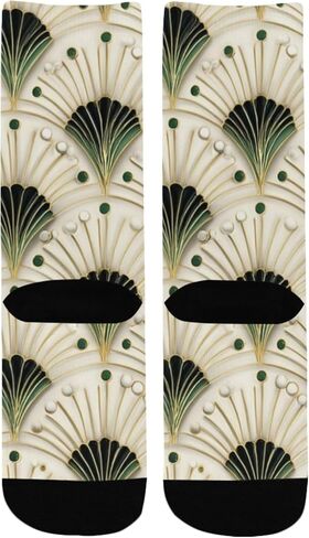 جوارب المشي لمسافات طويلة باللون الأخضر على شكل زهور - جوارب شتوية حرارية سميكة دافئة للأولاد والبنات الصغار للمدرسة، والارتداء اليومي والأنشطة الخارجية in Kuwait