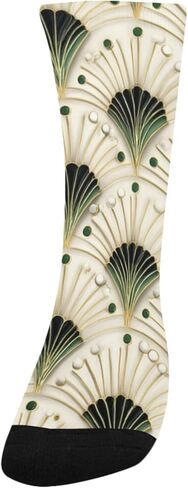 جوارب المشي لمسافات طويلة باللون الأخضر على شكل زهور - جوارب شتوية حرارية سميكة دافئة للأولاد والبنات الصغار للمدرسة، والارتداء اليومي والأنشطة الخارجية in Kuwait