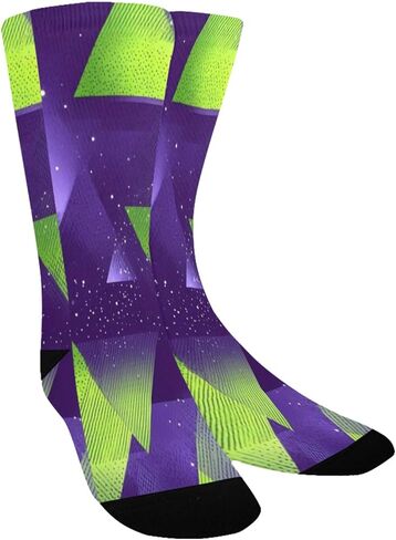 جوارب Galaxy Prism Glow Purple للمشي لمسافات طويلة - جوارب شتوية حرارية سميكة دافئة للأولاد والبنات للمدرسة، والارتداء اليومي والأنشطة الخارجية in Kuwait