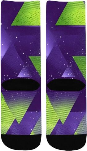 جوارب Galaxy Prism Glow Purple للمشي لمسافات طويلة - جوارب شتوية حرارية سميكة دافئة للأولاد والبنات للمدرسة، والارتداء اليومي والأنشطة الخارجية in Kuwait