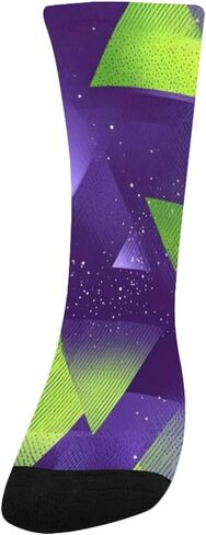 جوارب Galaxy Prism Glow Purple للمشي لمسافات طويلة - جوارب شتوية حرارية سميكة دافئة للأولاد والبنات للمدرسة، والارتداء اليومي والأنشطة الخارجية in Kuwait