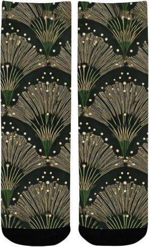 جوارب المشي لمسافات طويلة بطباعة الألعاب النارية من آرت ديكو - جوارب شتوية حرارية سميكة دافئة للأولاد والبنات الصغار للمدرسة، والارتداء اليومي والأنشطة الخارجية in Kuwait