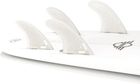 DORSAL Surfboard Fins Quad 4 Set FCS Compatible Green Medium Fiberglass with Honeycomb Hexcore in Saudi Arabia