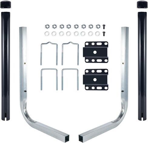 دليل مقطورة القارب، دليل مقطورة فولاذي مجلفن كهربائيًا قابل للتعديل مع أنابيب PVC لقارب التزلج، قارب الصيد، المراكب الشراعية، على شكل حرف L in Kuwait