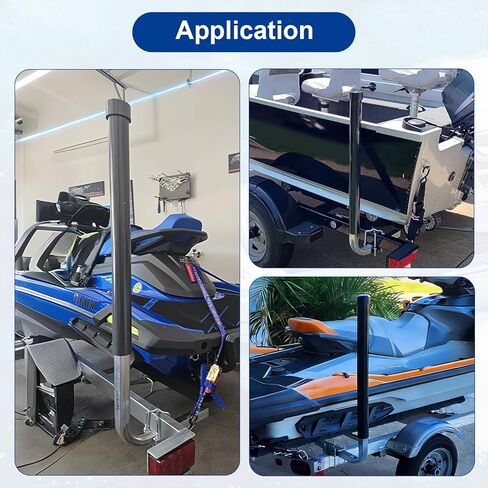 دليل مقطورة القارب، دليل مقطورة فولاذي مجلفن كهربائيًا قابل للتعديل مع أنابيب PVC لقارب التزلج، قارب الصيد، المراكب الشراعية، على شكل حرف L in Kuwait