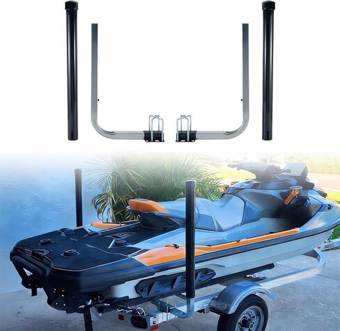 دليل مقطورة القارب، دليل مقطورة فولاذي مجلفن كهربائيًا قابل للتعديل مع أنابيب PVC لقارب التزلج، قارب الصيد، المراكب الشراعية، على شكل حرف L in Kuwait