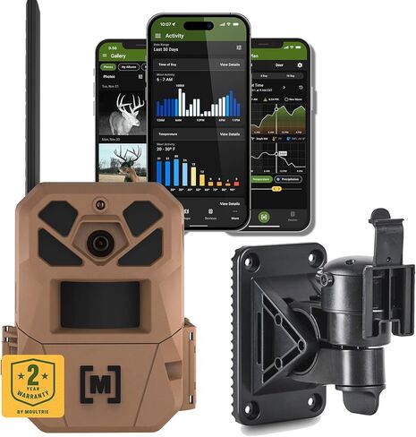 Moultrie Edge 3 Cellular Trail Camera - 2 Pack - 40MP HD Photo Capture - 1080p Low-Glow Flash - GPS - Multi-Carrier Auto-Connect - Built-in Memory - 0.5s Trigger Speed - AI Buck Detection in Saudi Arabia