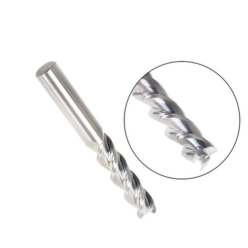findmall 1/2 Inch Helix Carbide End Mill 3 Flute 2 Inch Iength of Cut Fit for Aluminum Cut Non-Ferrous Metal Upcut CNC Spiral Router Bit in Saudi Arabia