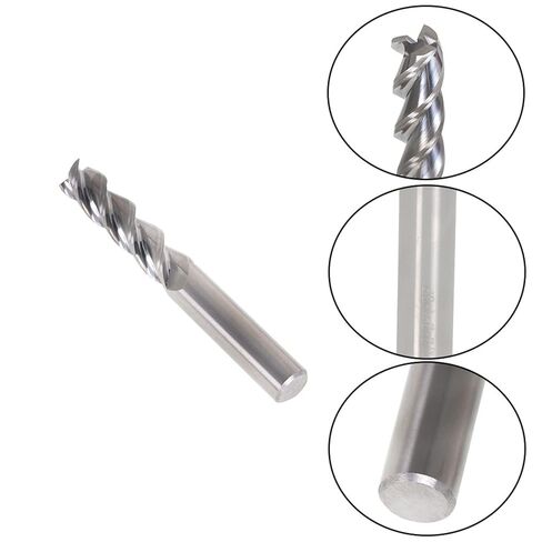 findmall 1/2 Inch Helix Carbide End Mill 3 Flute 2 Inch Iength of Cut Fit for Aluminum Cut Non-Ferrous Metal Upcut CNC Spiral Router Bit in Saudi Arabia