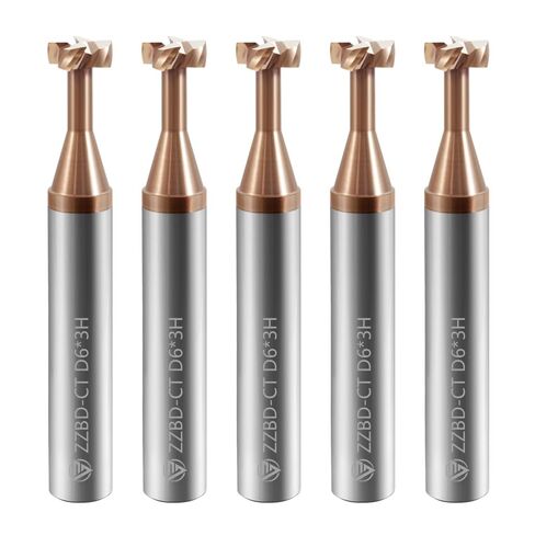 كربيد T فتحة نهاية المطاحن 4 طلاء TiSiN الناي ، للصلب الكربوني ، سبائك الصلب ، الحديد الزهر إلخ. 5 قطع D4x3x50mm in Kuwait