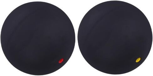 Professional Single Dot Squash Balls 2pcs, High Bounce Rubber Training Balls for Beginner Hand-Eye Coordination and Reaction Practice, Indoor and Outdoor Squash Equipment in Saudi Arabia