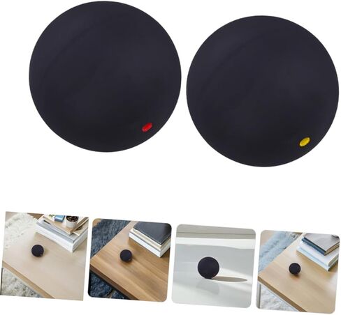 Professional Single Dot Squash Balls 2pcs, High Bounce Rubber Training Balls for Beginner Hand-Eye Coordination and Reaction Practice, Indoor and Outdoor Squash Equipment in Saudi Arabia