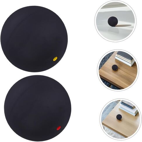 Professional Single Dot Squash Balls 2pcs, High Bounce Rubber Training Balls for Beginner Hand-Eye Coordination and Reaction Practice, Indoor and Outdoor Squash Equipment in Saudi Arabia