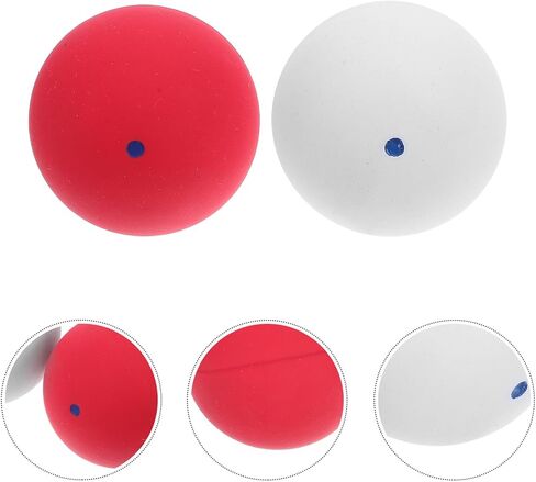 GALPADA 2pcs Squash Training Balls Set, Quick Release Professional Blue Dot Practice Squash Balls for Home and Warm-up Use, High Bounce Sturdy Sports Equipment for Men in Saudi Arabia